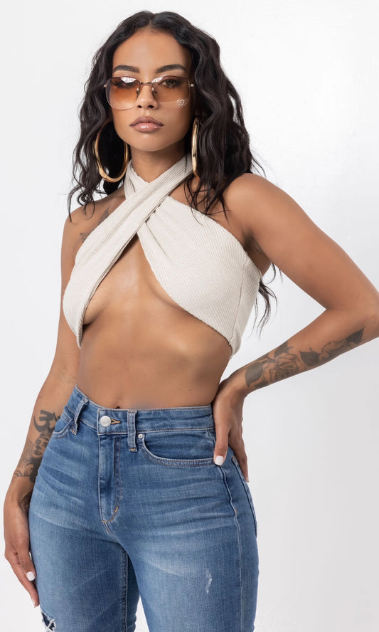 CROSSED UP TOP