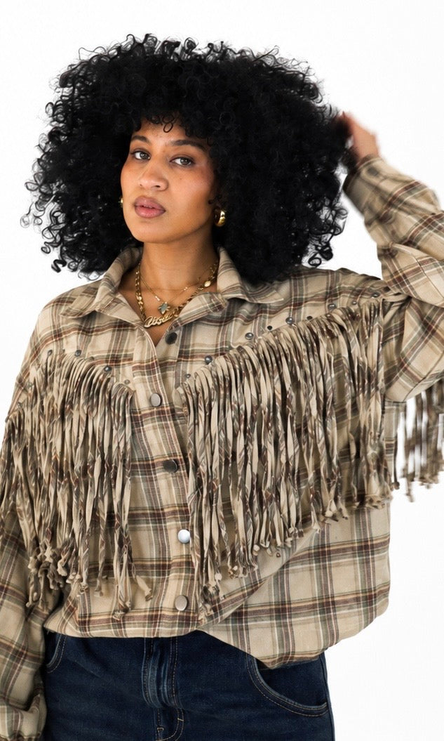 FOREVER FRINGE FLANNEL