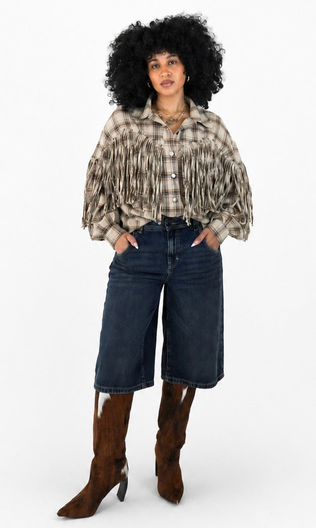 FOREVER FRINGE FLANNEL