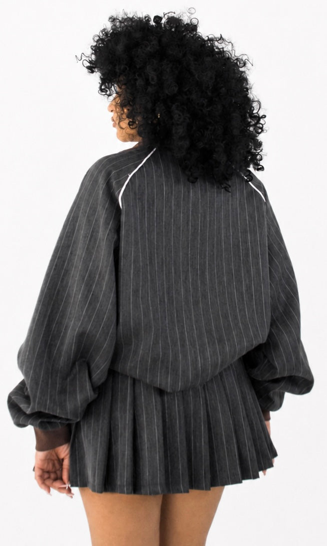 PLAYA PINSTRIPE SKIRT SET