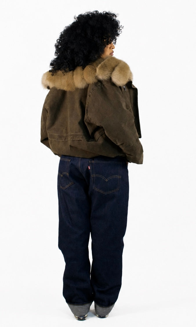 FOXY FUR BOMBER COAT