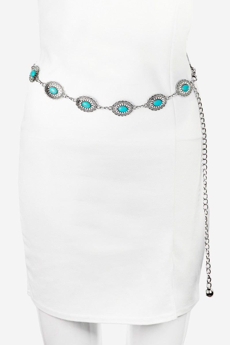 STONE COWGIRL CHAIN BELT