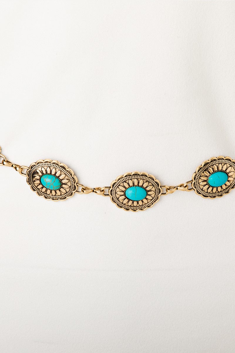 STONE COWGIRL CHAIN BELT