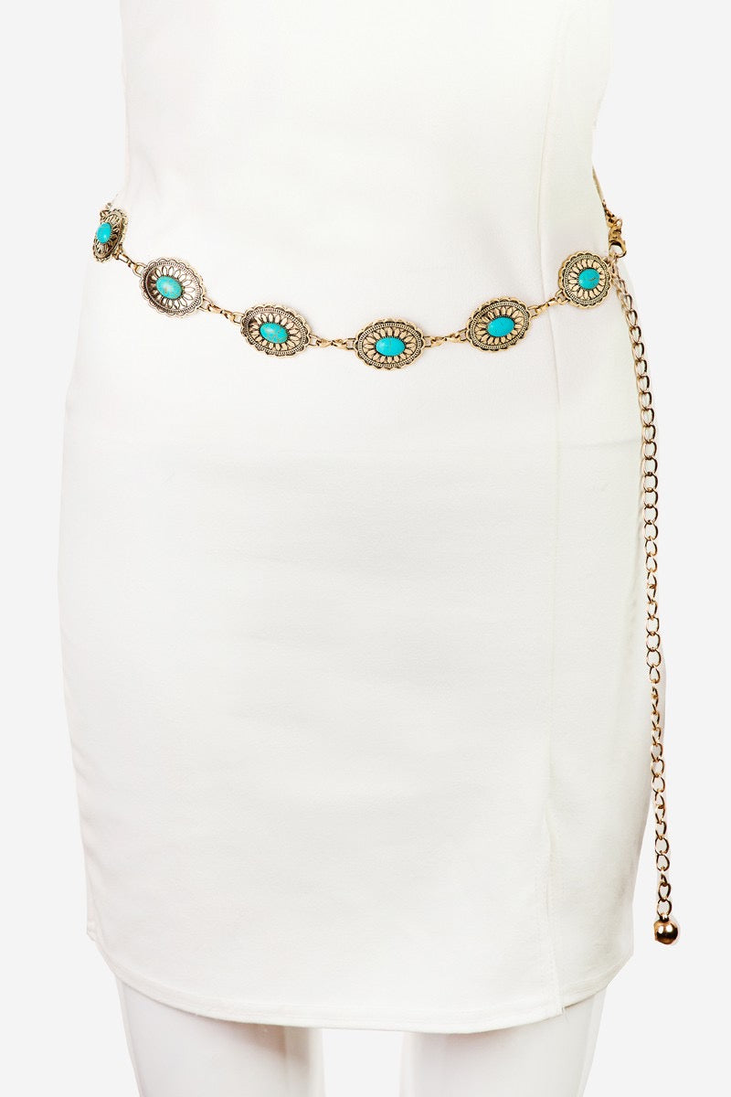 STONE COWGIRL CHAIN BELT