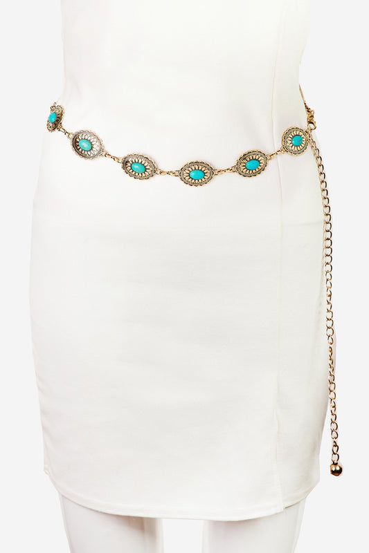 STONE COWGIRL CHAIN BELT
