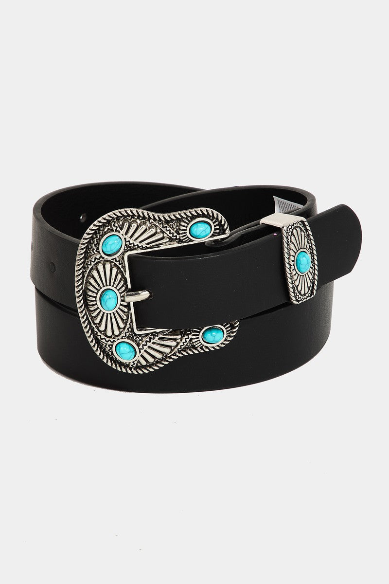‘ROUND TOWN STUDDED BELT