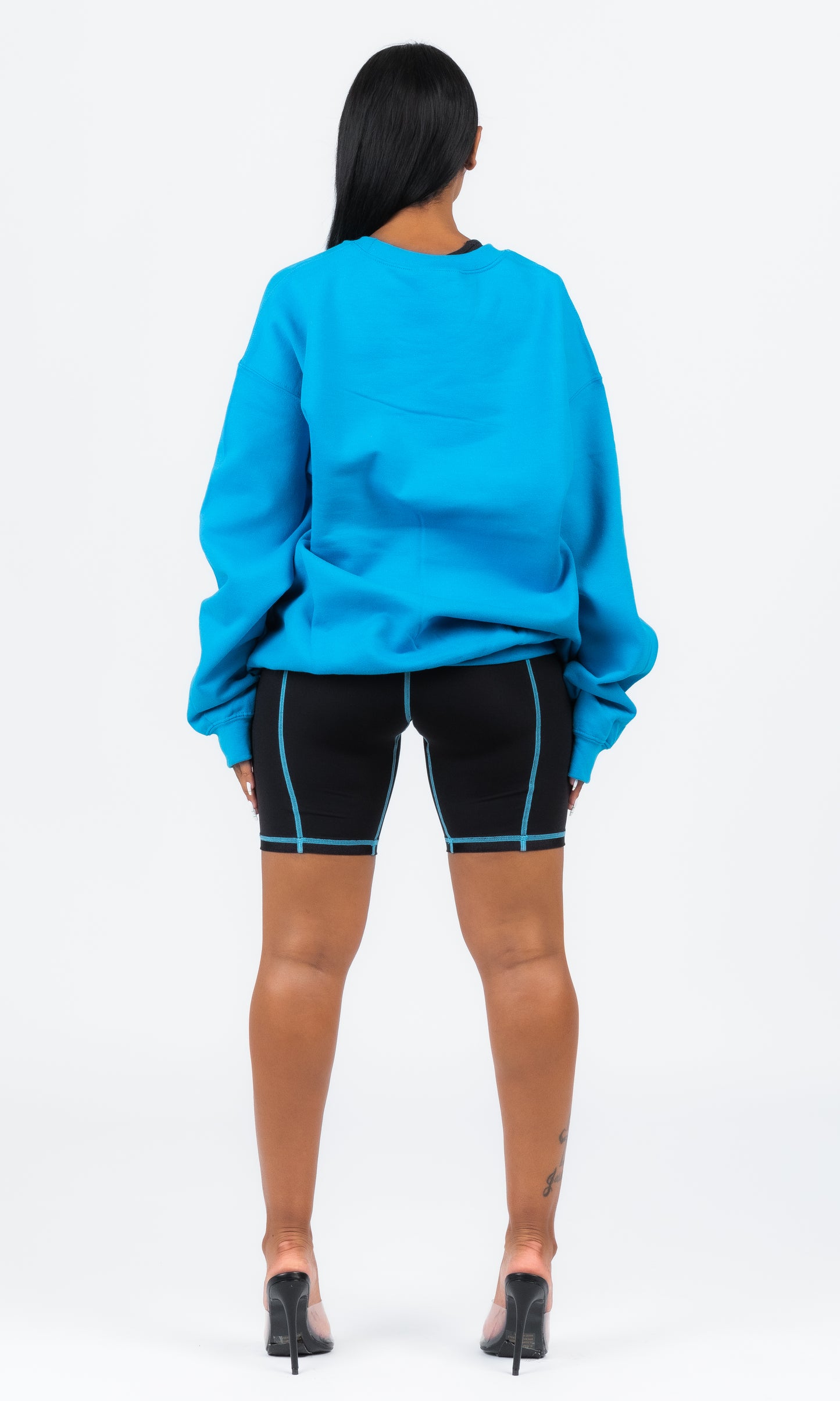 BOYFRIEND NEON BLUE CREWNECK