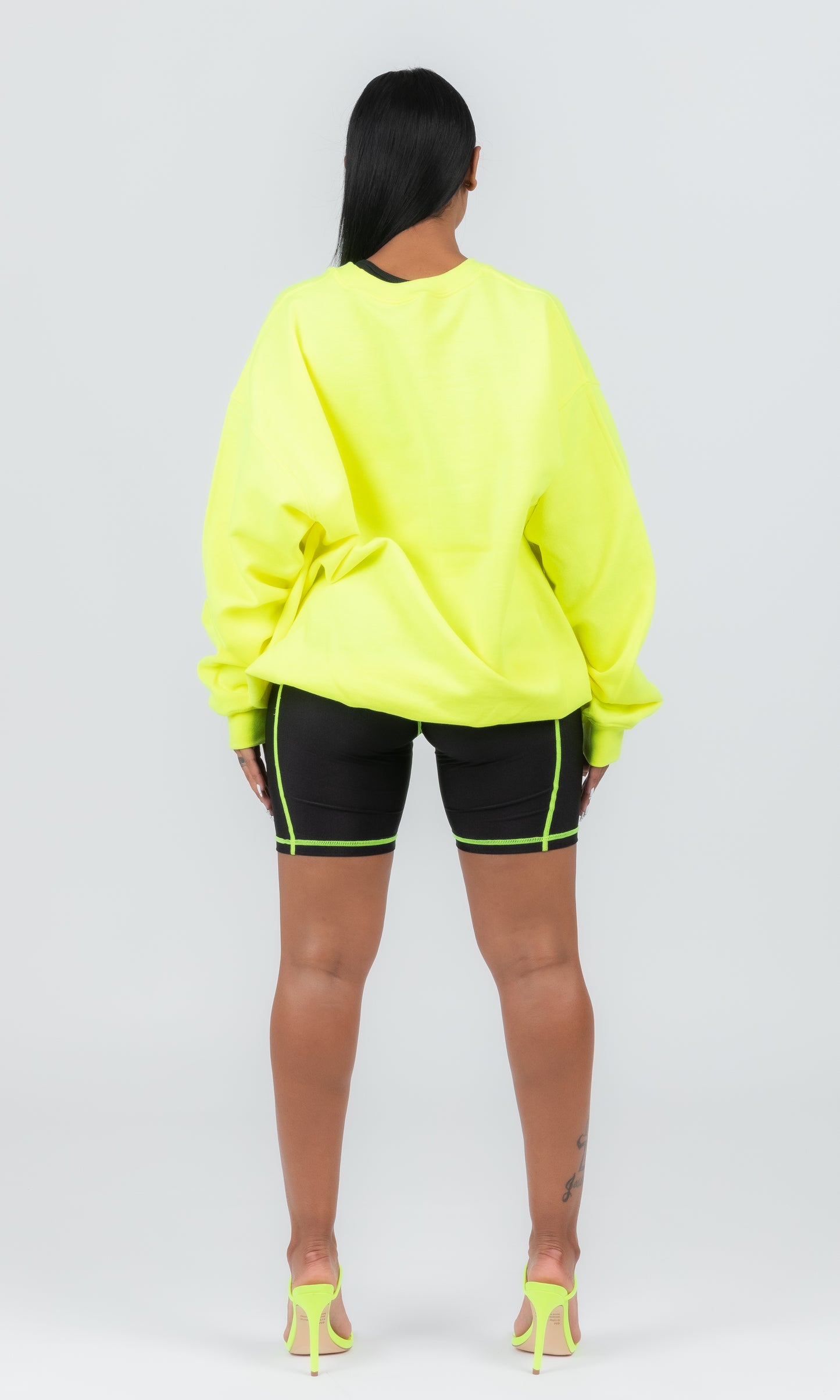 BOYFRIEND NEON GREEN CREWNECK