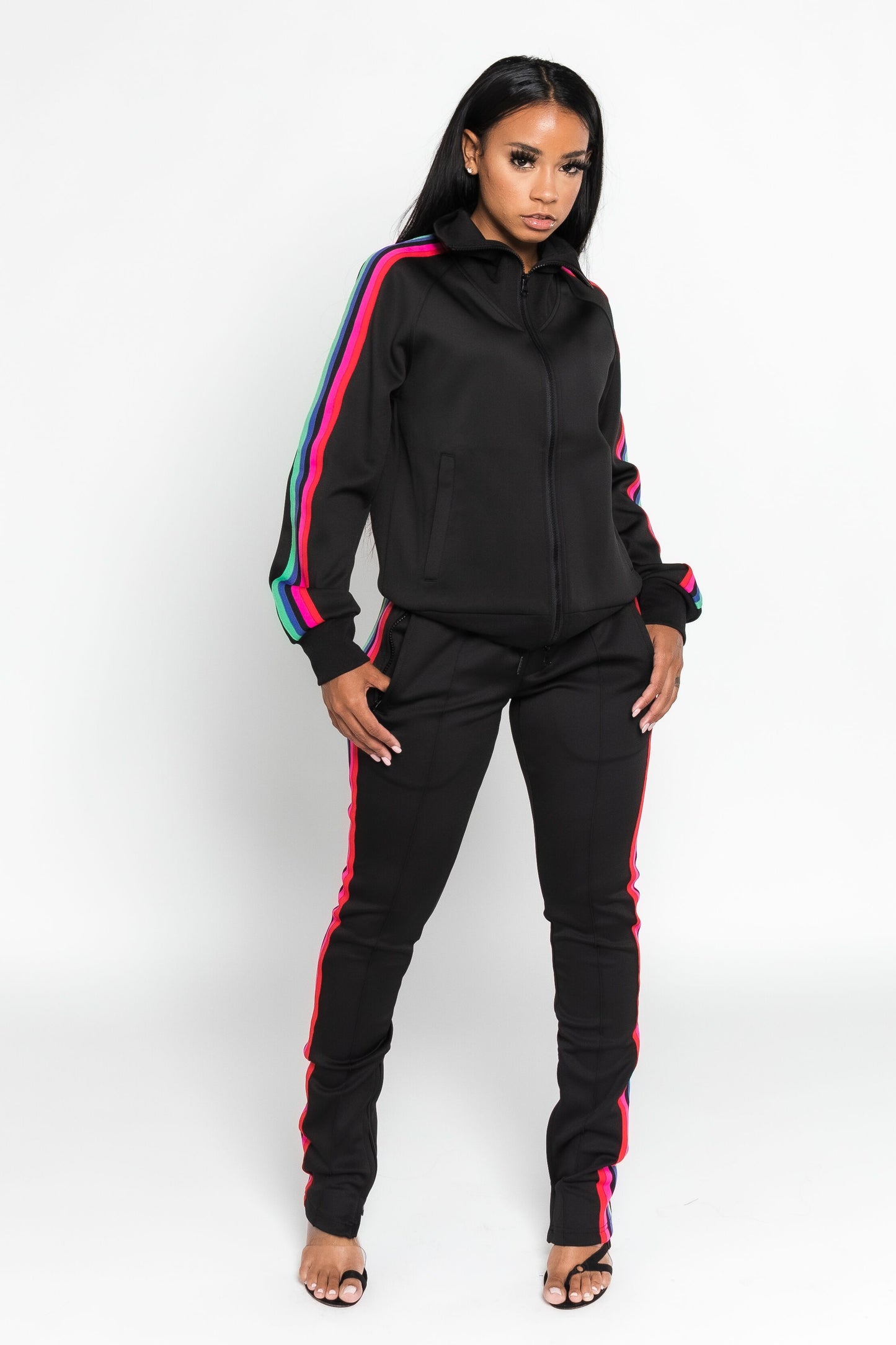 POP OF COLOR JOGGING SET