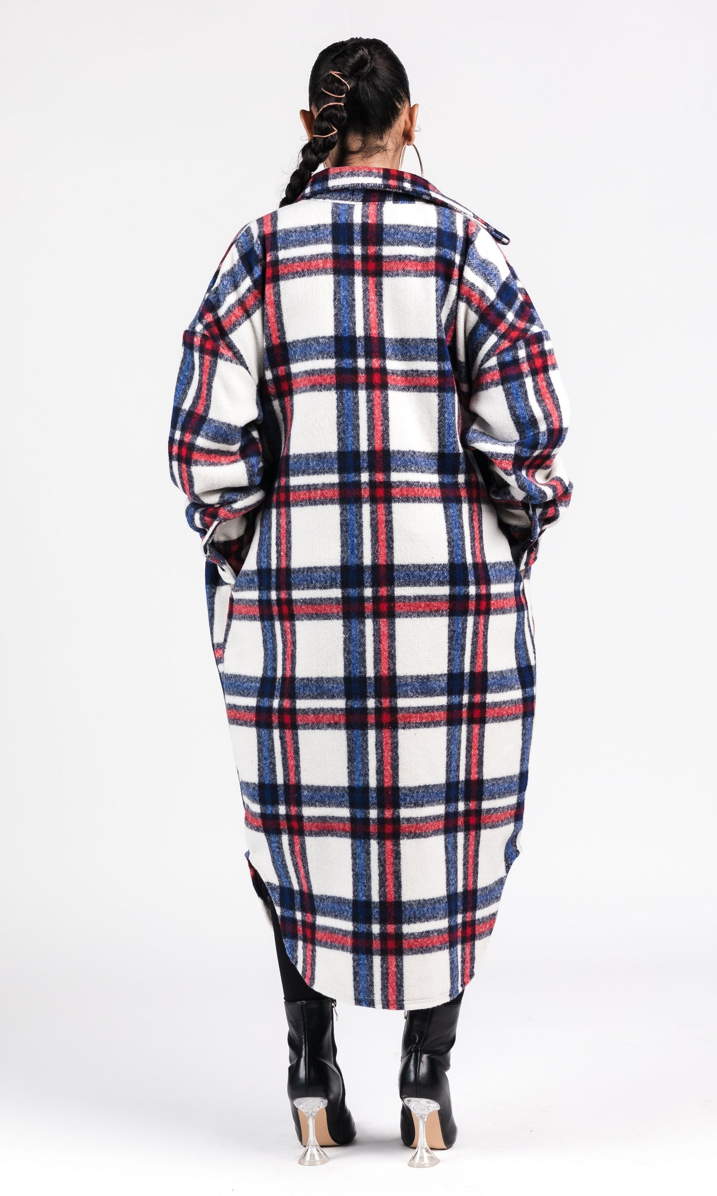 THE BOYFRIEND PLAID JACKET (RED)