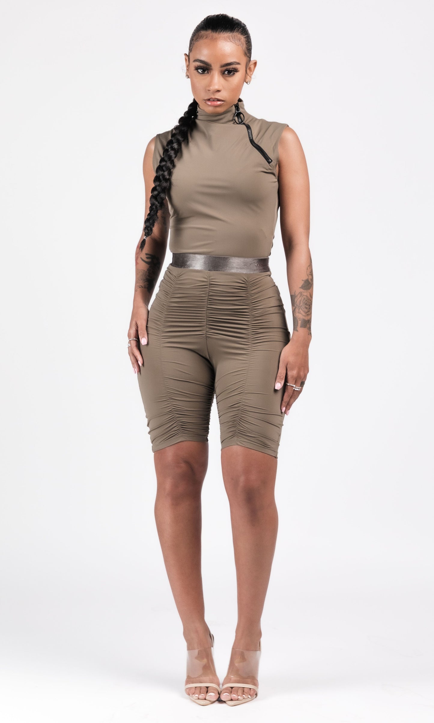 NIGHT THANG SET (OLIVE)