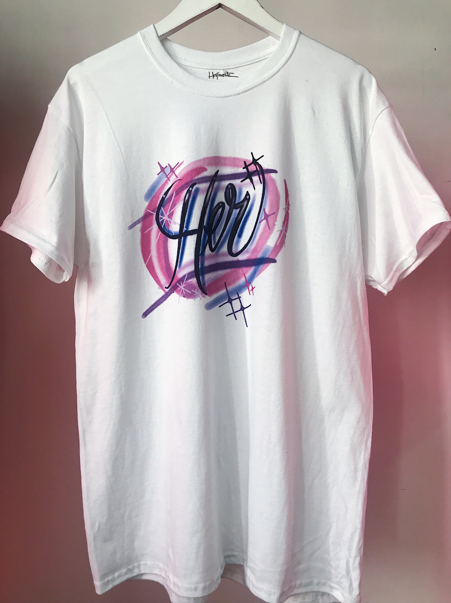 HER AIRBRUSHED T-SHIRT