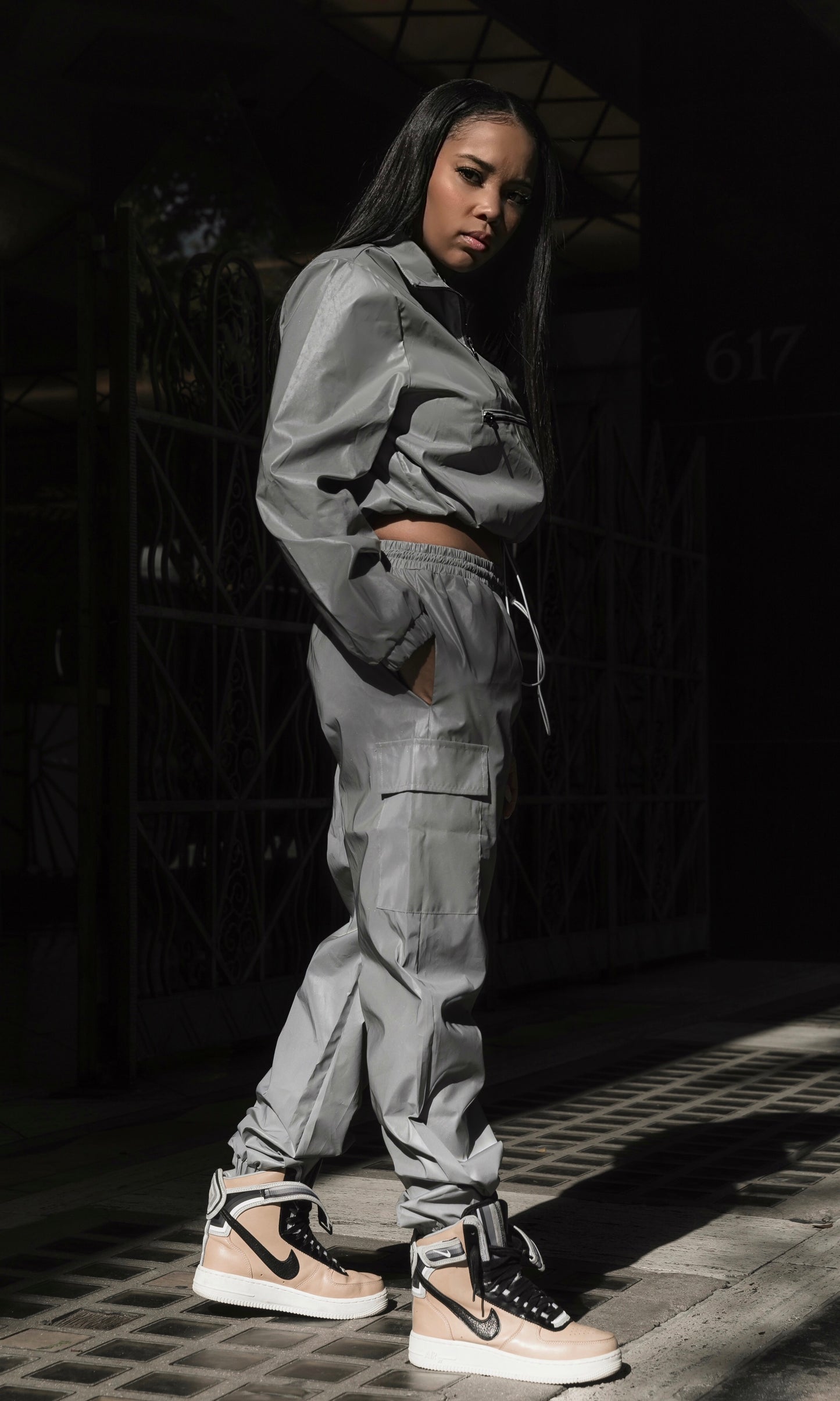 DOPE GIRL REFLECTIVE TRACKSUIT