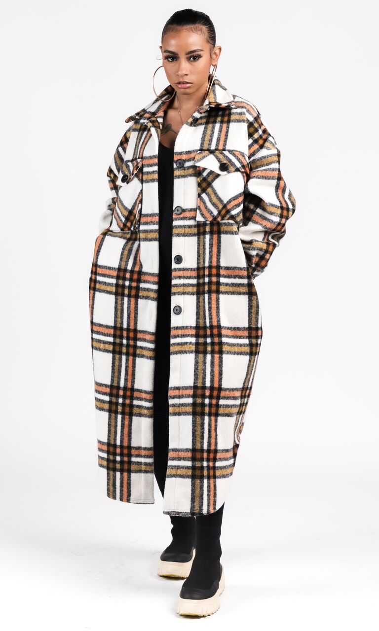 THE BOYFRIEND PLAID JACKET (OLIVE)