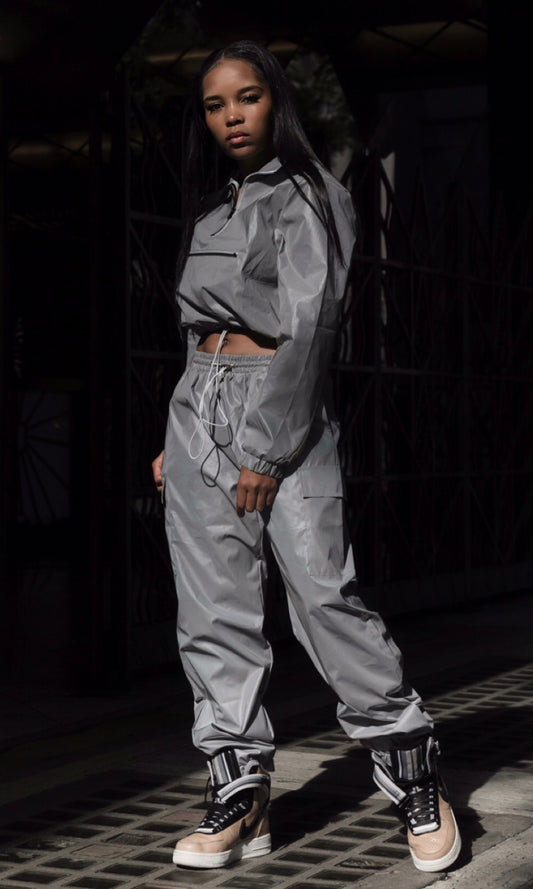 DOPE GIRL REFLECTIVE TRACKSUIT