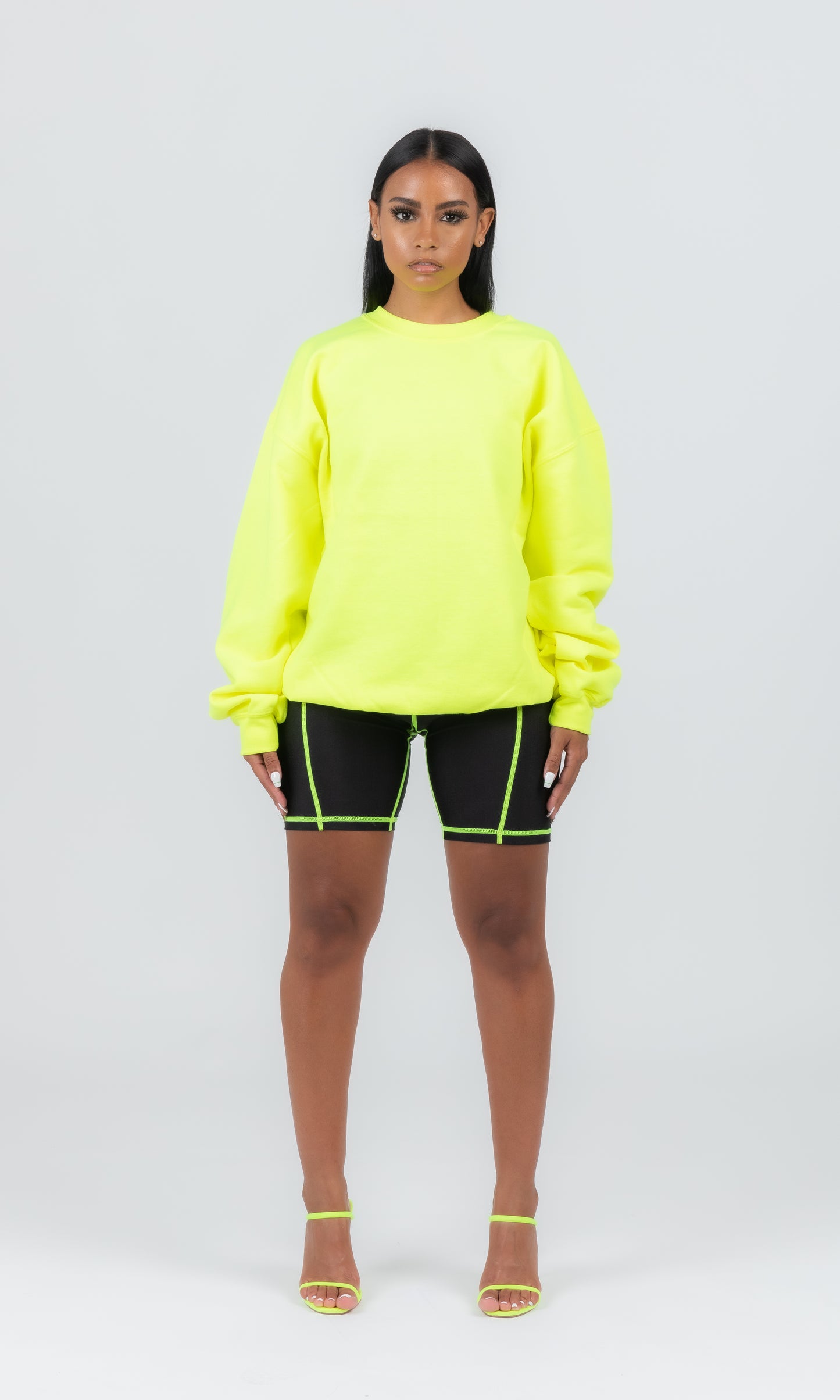 BOYFRIEND NEON GREEN CREWNECK