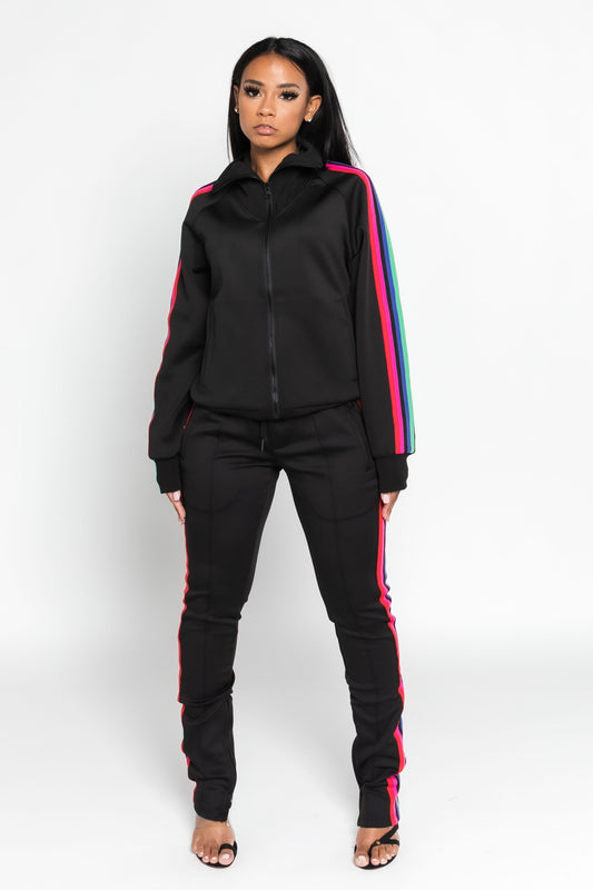 POP OF COLOR JOGGING SET