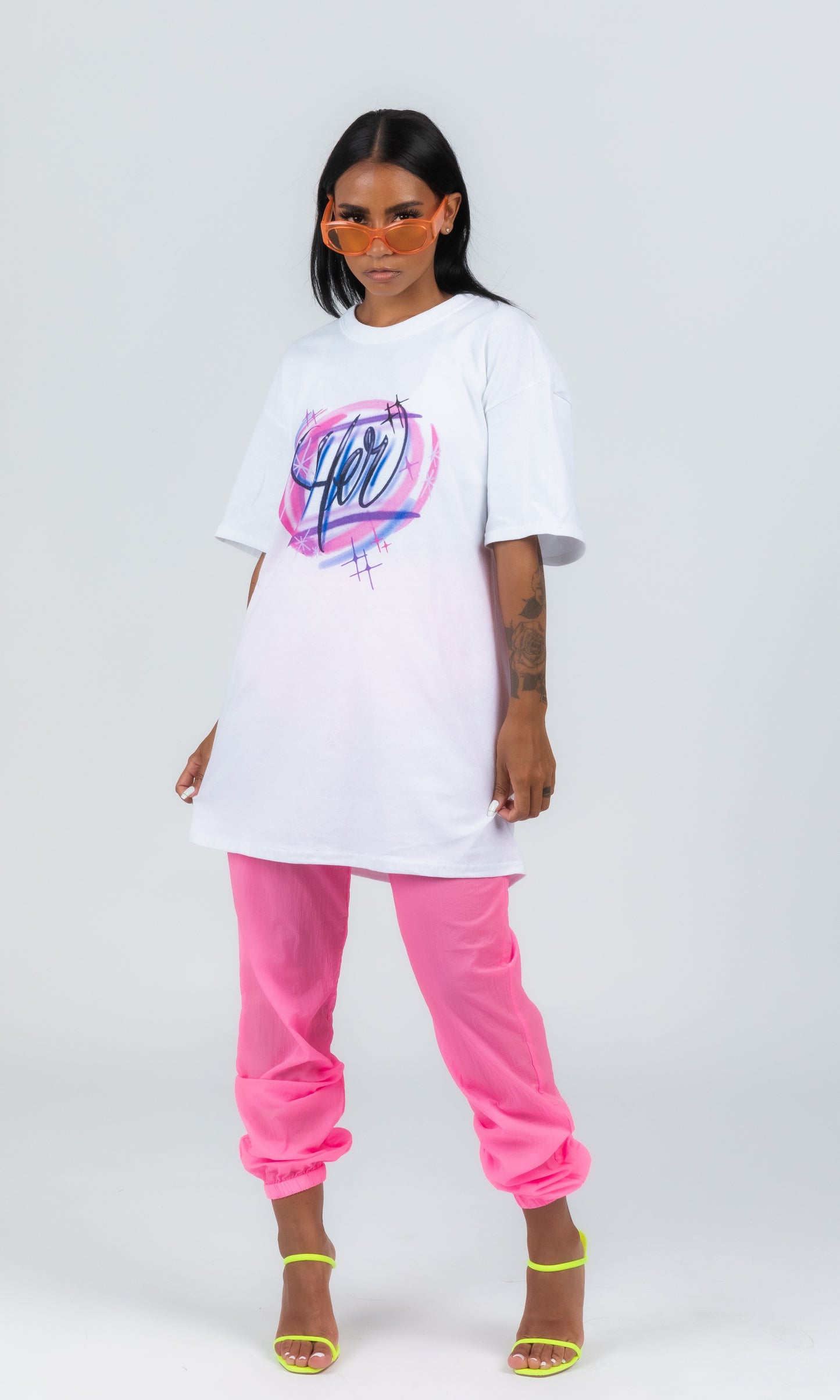 HER AIRBRUSHED T-SHIRT
