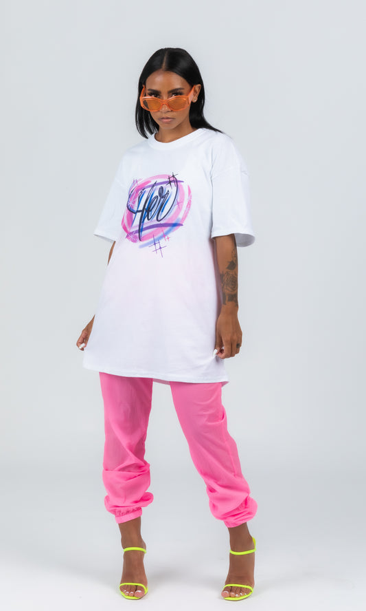 HER AIRBRUSHED T-SHIRT