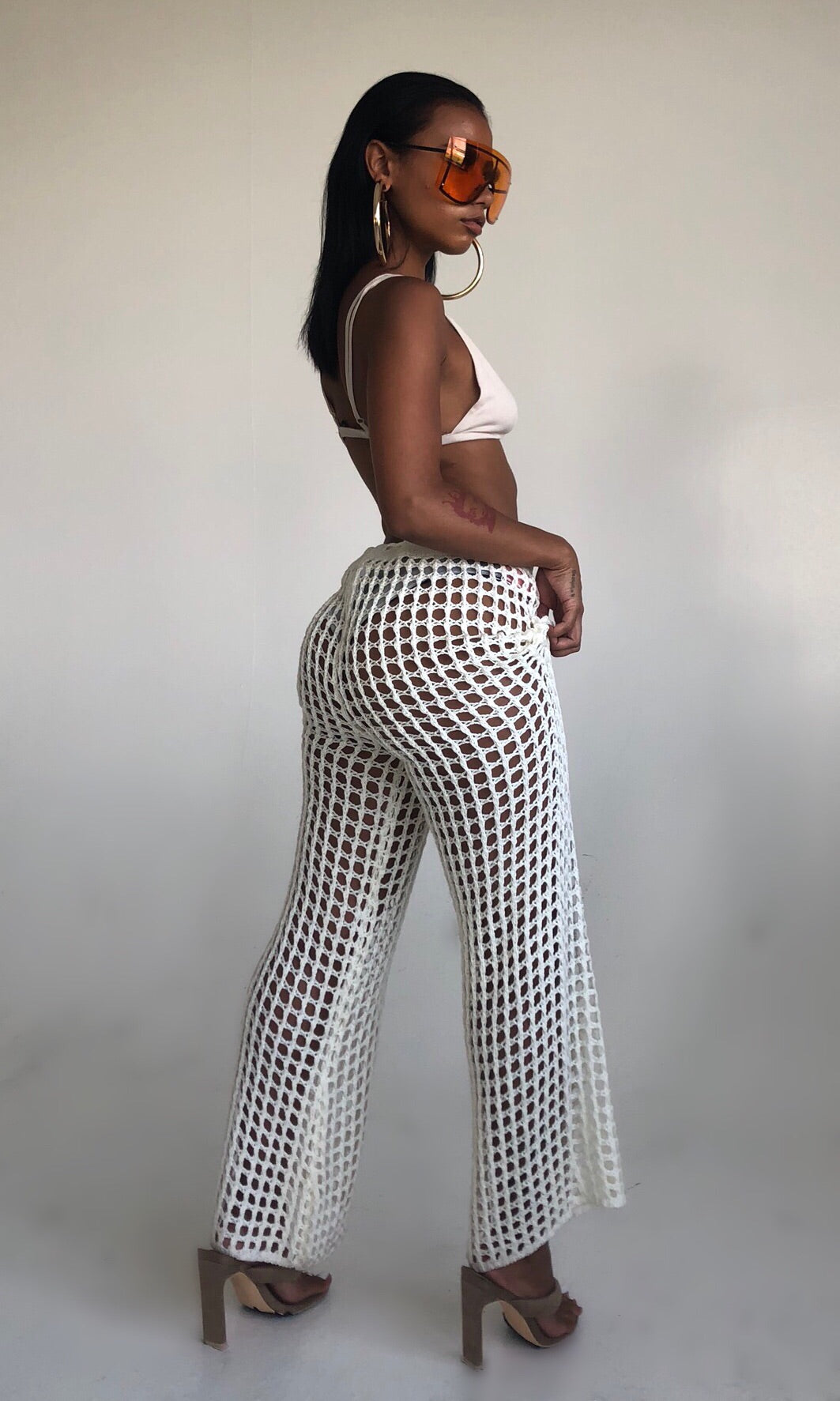 KNIT SAND PANTS