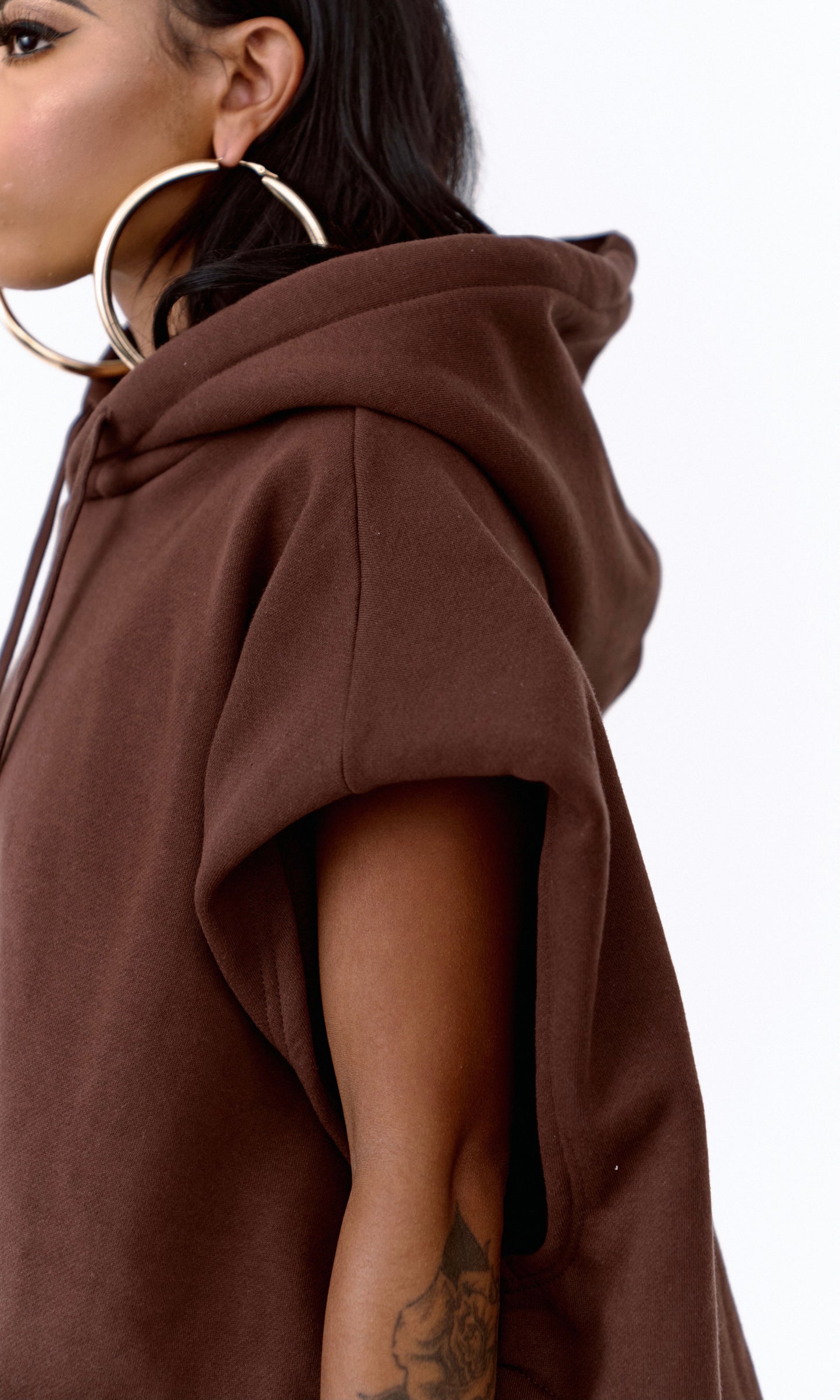 HER HOODIE (CHOCOLATE)