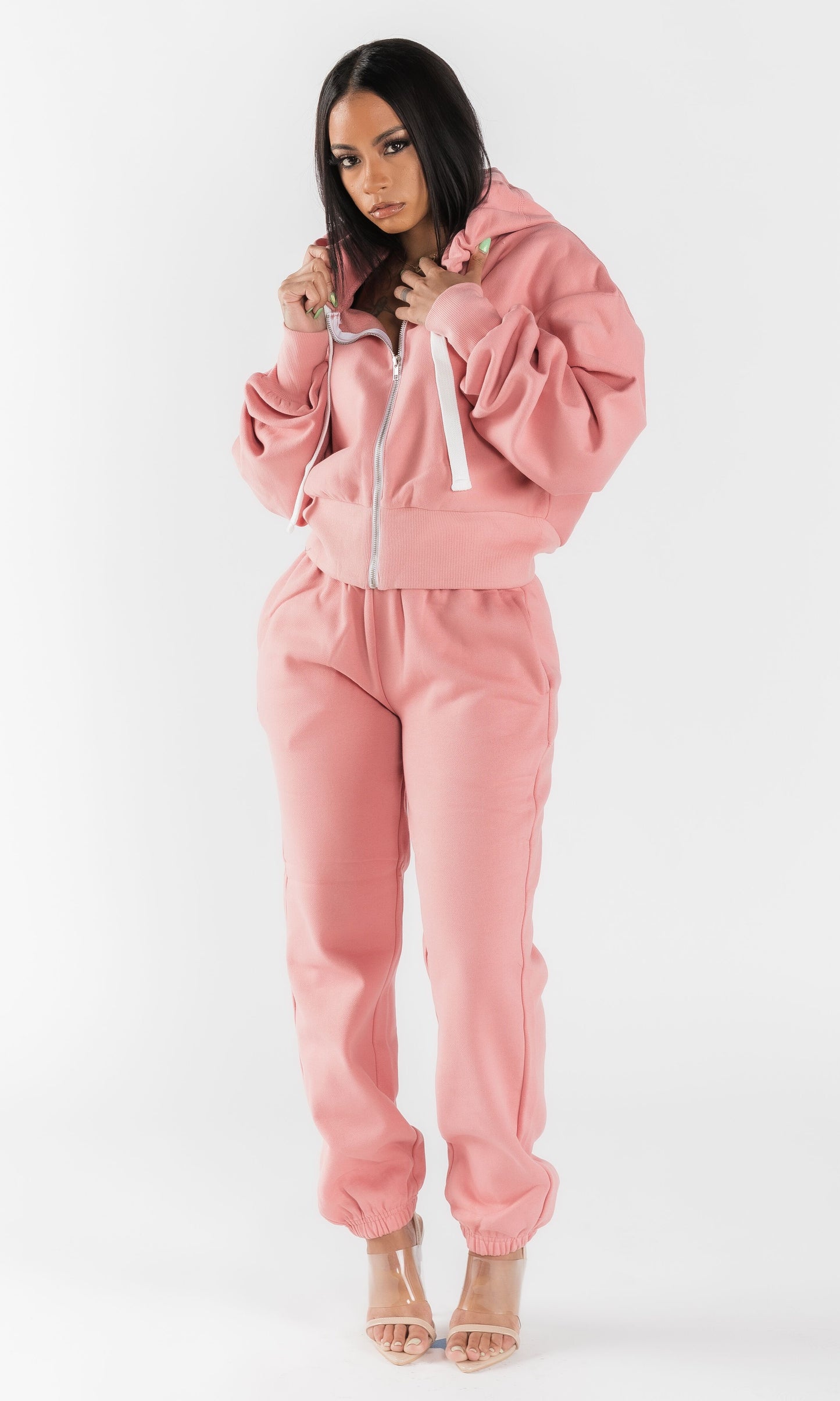 BASICALLY HER JOGGING SET (ROSE)