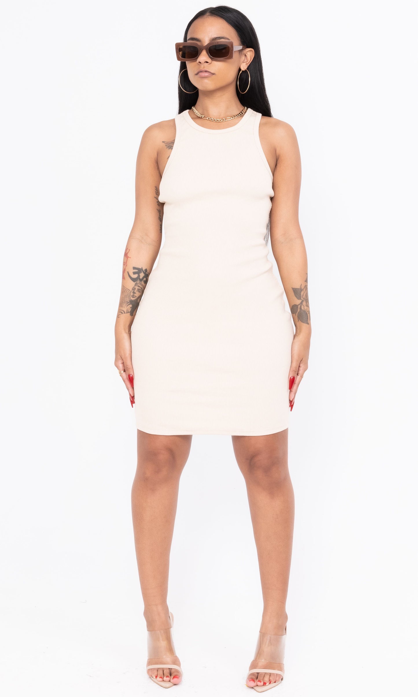 TANK MINI DRESS (CREAM)