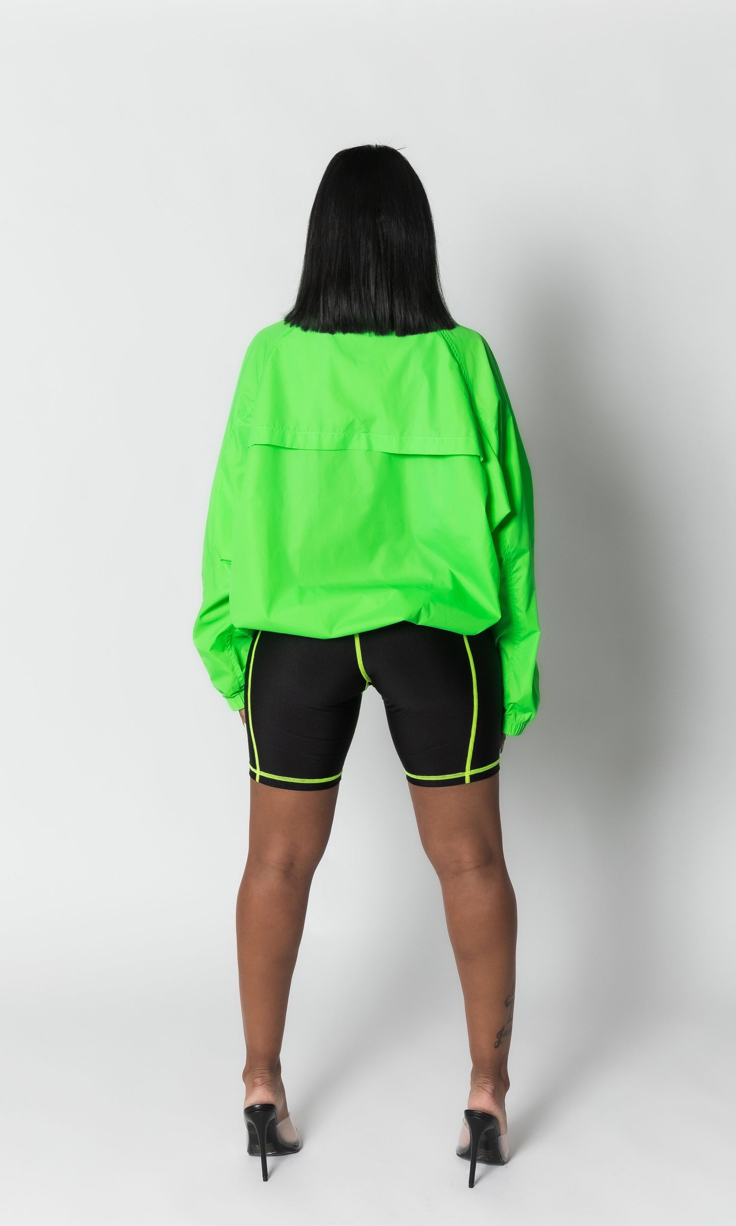 GREEN HIGHLIGHT WINDBREAKER