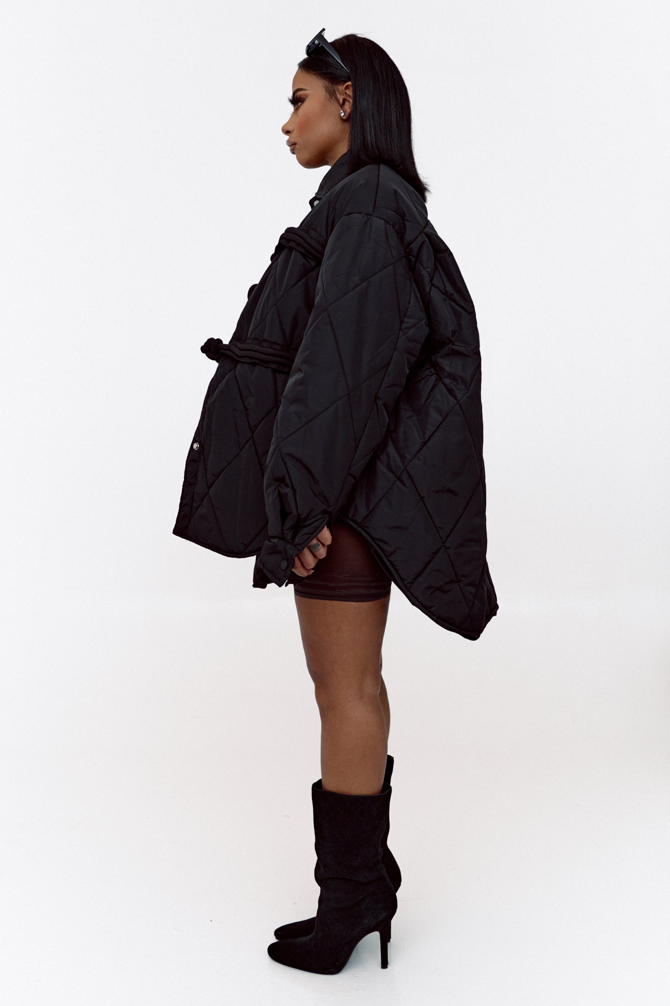 BOYFRIEND BOW JACKET (BLACK)