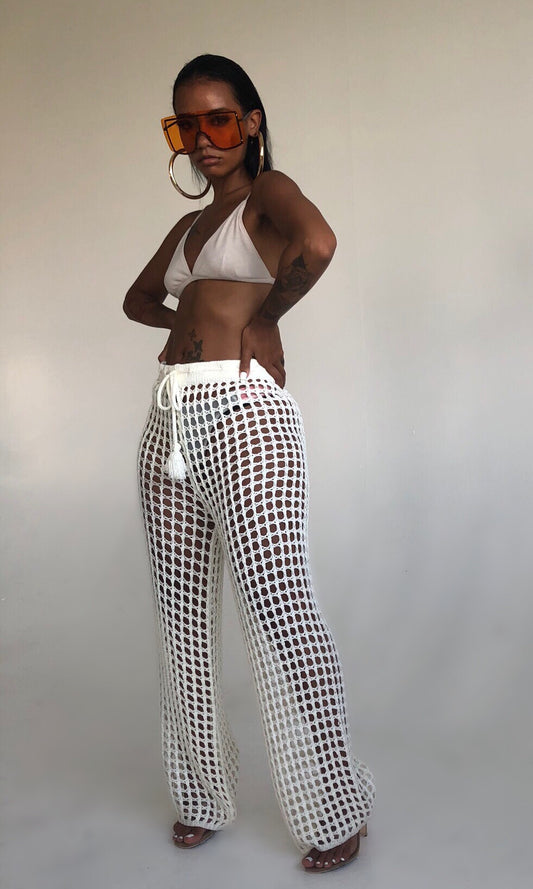 KNIT SAND PANTS
