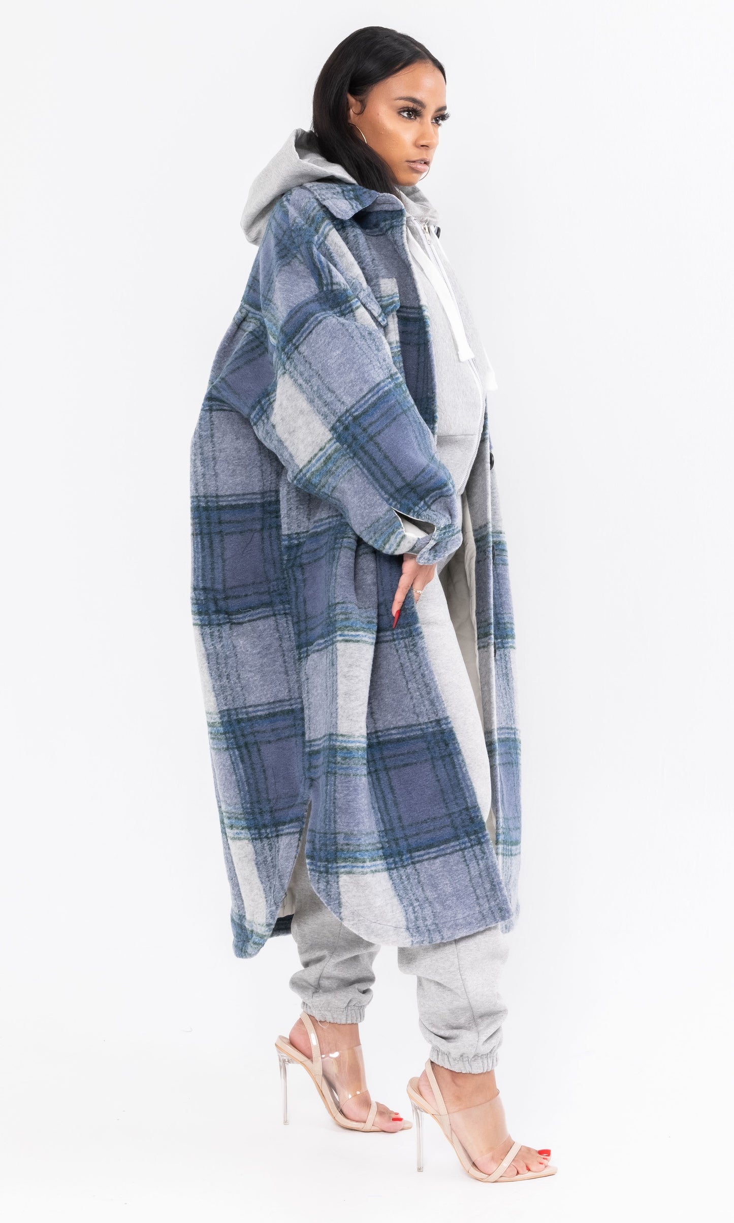 LINED BOYFRIEND PLAID JACKET