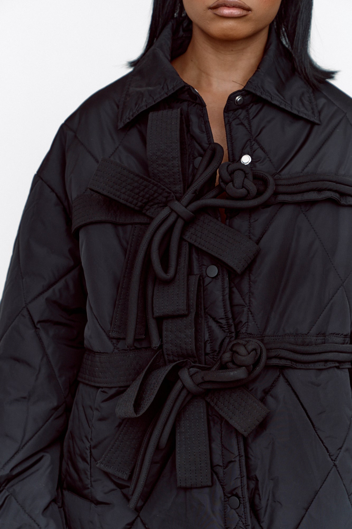 BOYFRIEND BOW JACKET (BLACK)