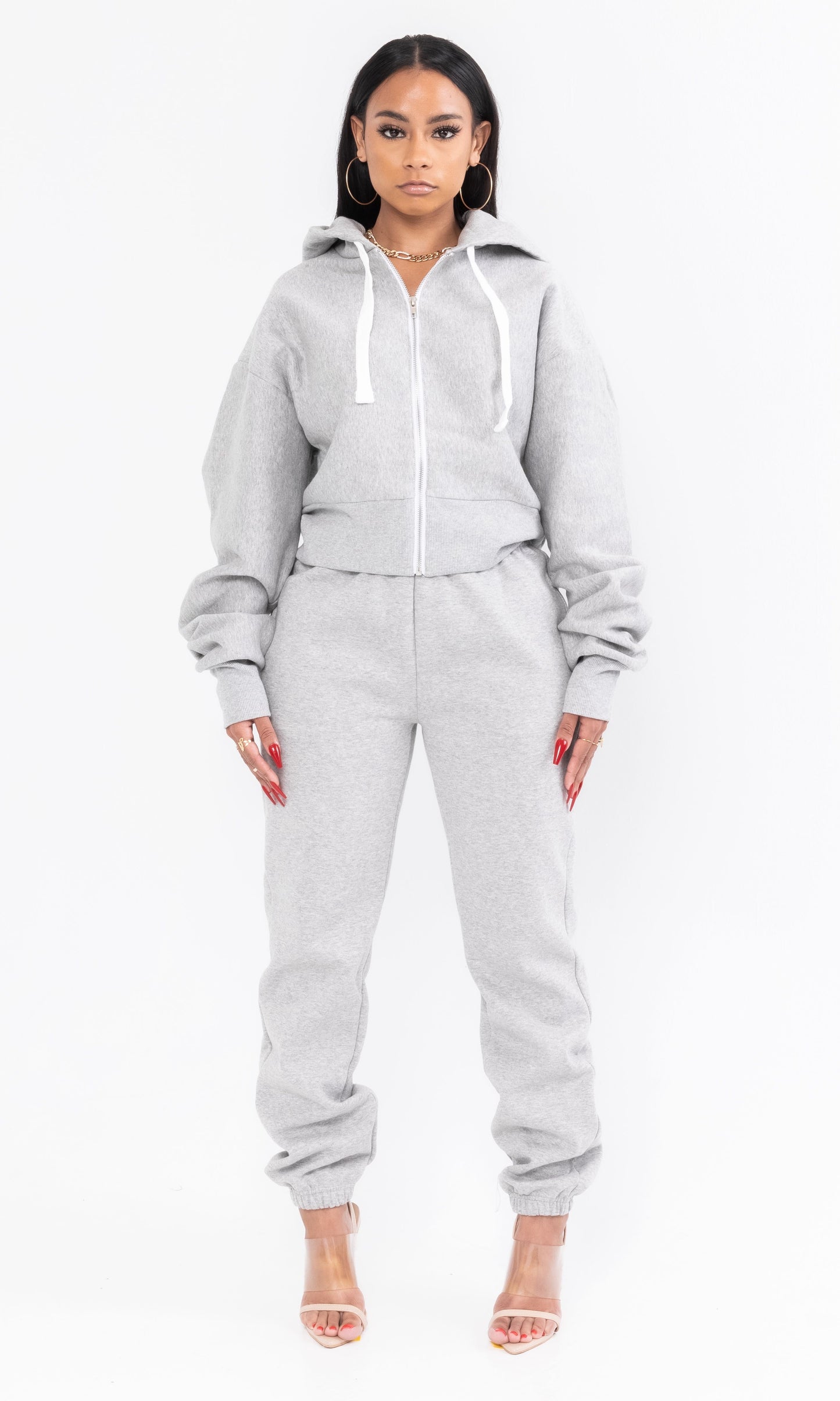 BASICALLY HER JOGGING SET (GREY)