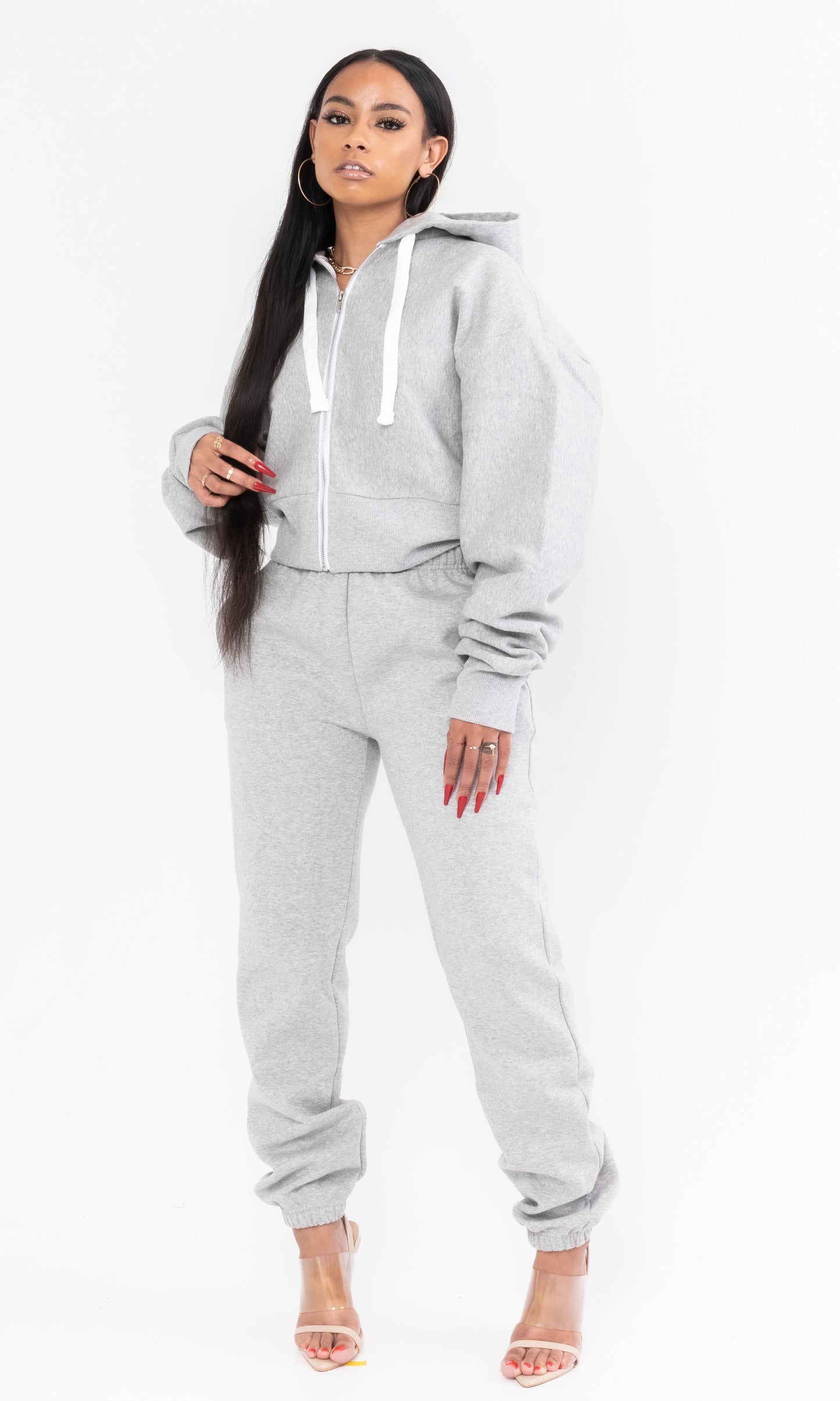 BASICALLY HER JOGGING SET (GREY)