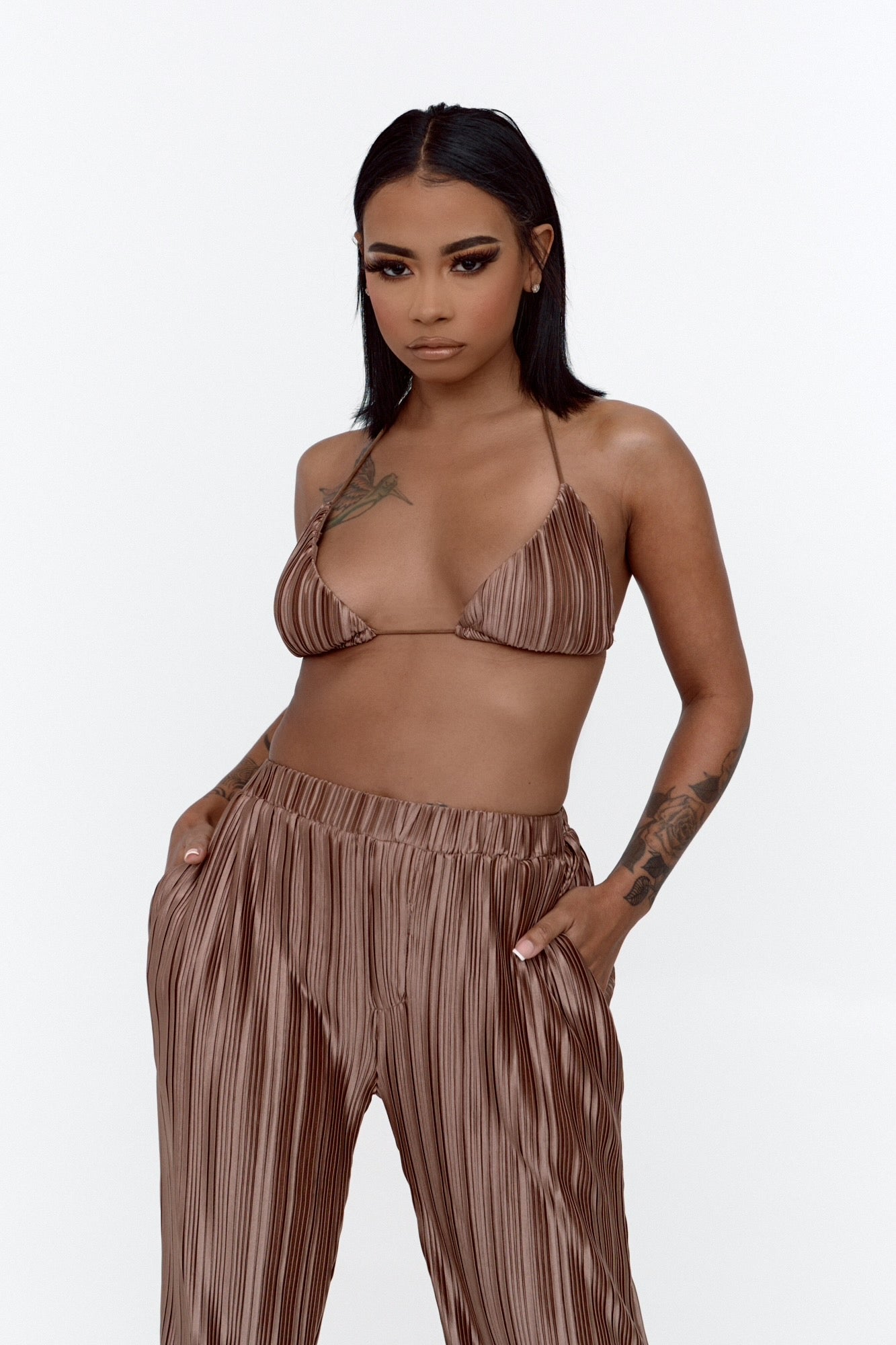 SO SILKY BIKINI SET (MOCHA)